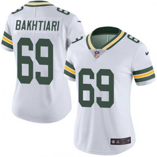 David Bakhtiari Green Bay Packers white Vapor jersey