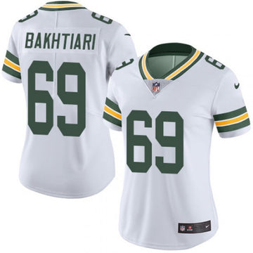 David Bakhtiari Green Bay Packers white Vapor jersey