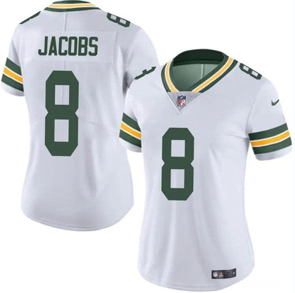 Josh Jacobs Green Bay Packers white Vapor jersey