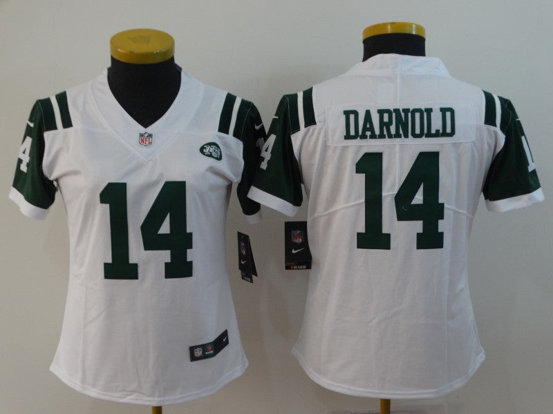 Sam Darnold New York Jets white Vapor jersey