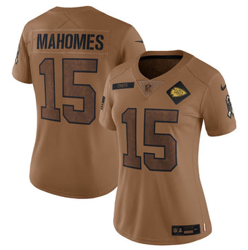 Patrick Mahomes Kansas City Chiefs brown Salute To Service jersey