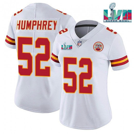 Creed Humphrey Kansas City Chiefs white Vapor jersey