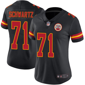 Mitchell Schwart Kansas City Chiefs black Vapor jersey