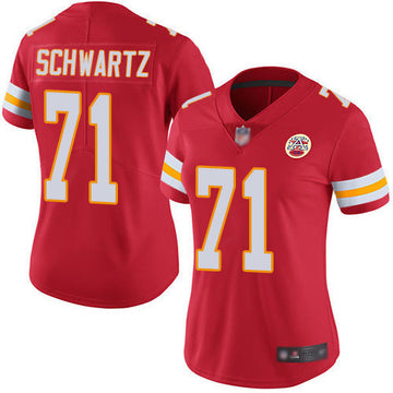 Mitchell Schwart Kansas City Chiefs red Vapor jersey