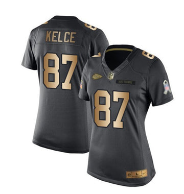 Travis Kelce Kansas City Chiefs black Salute To Service jersey