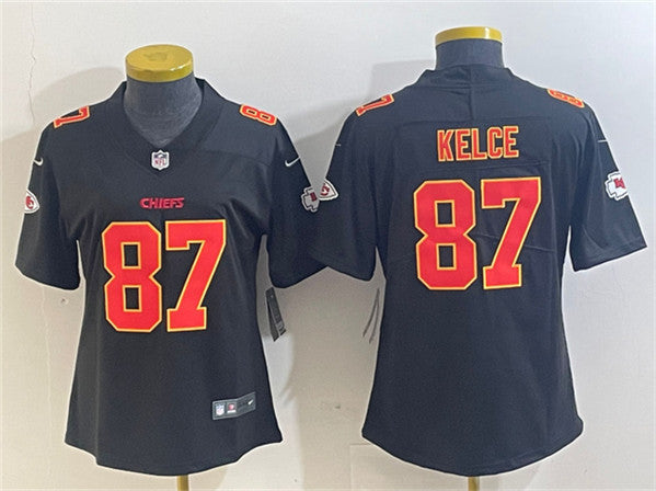 Travis Kelce Kansas City Chiefs black Vapor jersey