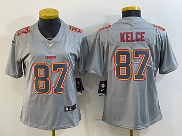 Travis Kelce Kansas City Chiefs gray Fashion jersey