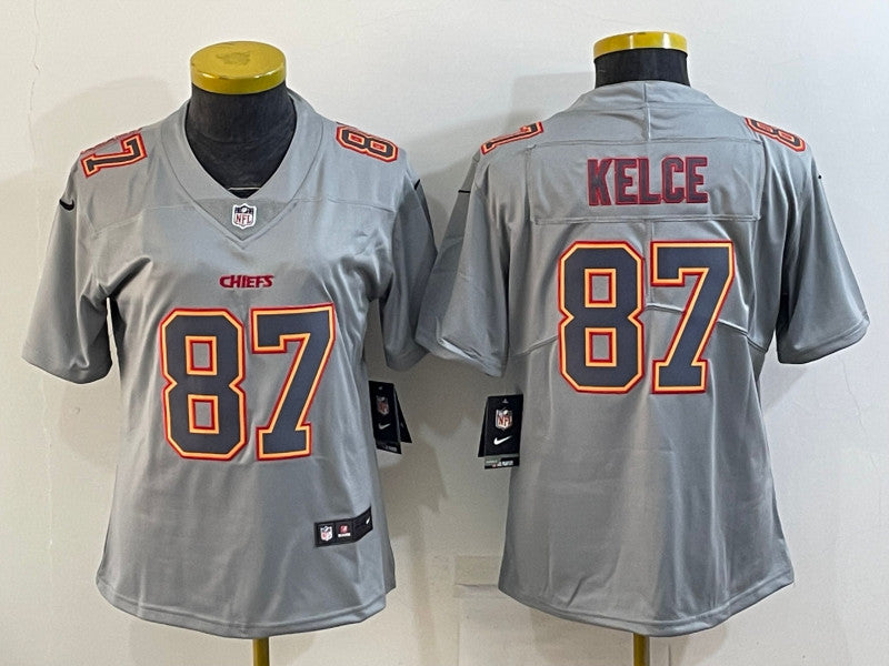 Travis Kelce Kansas City Chiefs gray Fashion jersey