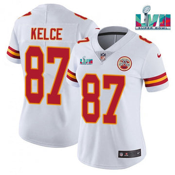 Travis Kelce Kansas City Chiefs white Vapor jersey