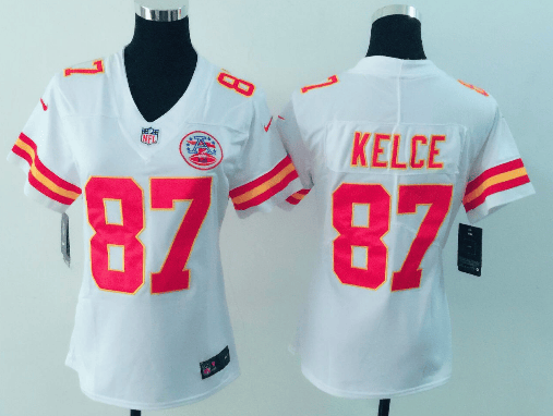 Travis Kelce Kansas City Chiefs white Vapor jersey