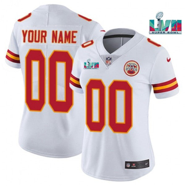 Custom Kansas City Chiefs white Vapor jersey