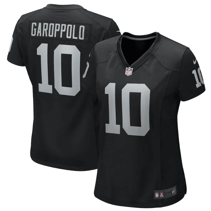 Jimmy Garoppolo Las Vegas Raiders black Game jersey