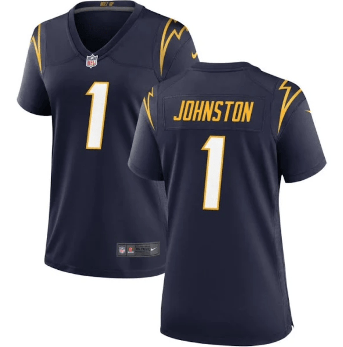 Quentin Johnston Los Angeles Chargers navy Game jersey