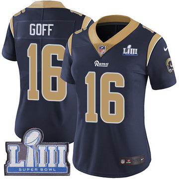 Jared Goff Los Angeles Rams navy Vapor jersey