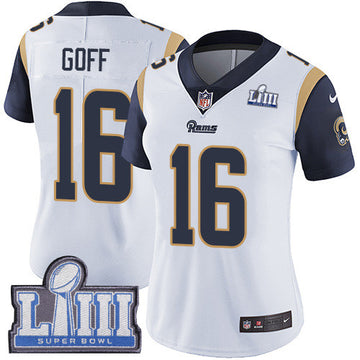 Jared Goff Los Angeles Rams white Vapor jersey