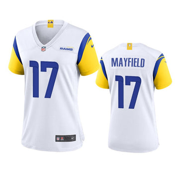 Baker Mayfield Los Angeles Rams white Game jersey