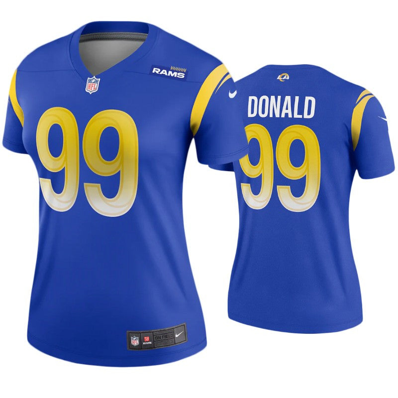 Aaron Donald Los Angeles Rams royal jersey