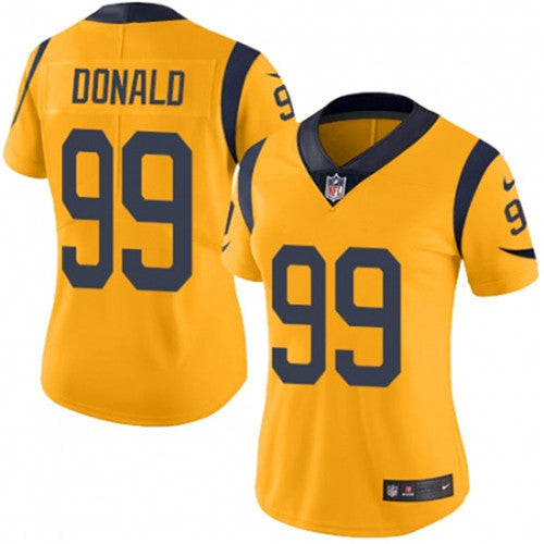 Aaron Donald Los Angeles Rams gold Vapor jersey