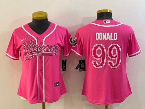 Aaron Donald Los Angeles Rams pink jersey