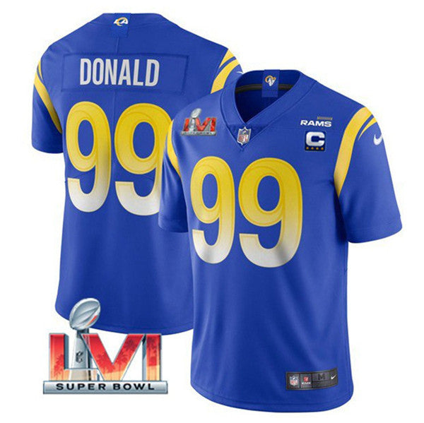 Aaron Donald Los Angeles Rams royal Vapor jersey