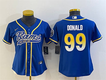 Aaron Donald Los Angeles Rams royal jersey