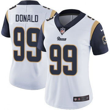 Aaron Donald Los Angeles Rams white Vapor jersey