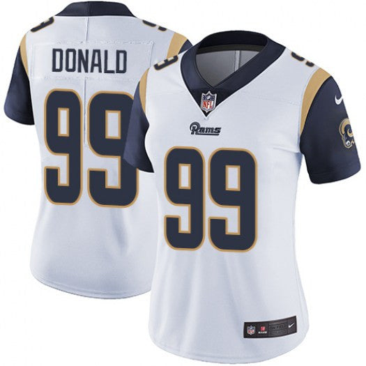Aaron Donald Los Angeles Rams white Vapor jersey