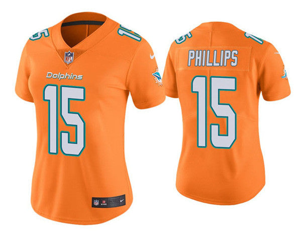 Jaelan Phillips Miami Dolphins orange Vapor jersey