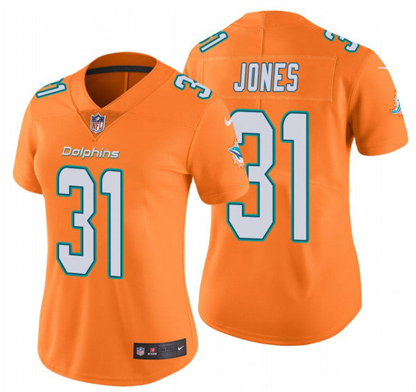 Byron Jones Miami Dolphins orange Vapor jersey