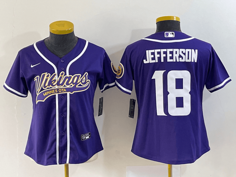 Justin Jefferson Minnesota Vikings purple jersey