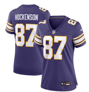 T.J. Hockenson Minnesota Vikings purple Game jersey