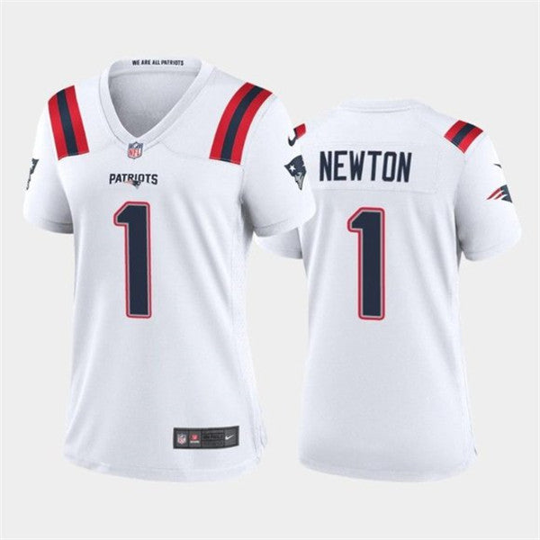 Cam Newton New England Patriots white Vapor jersey