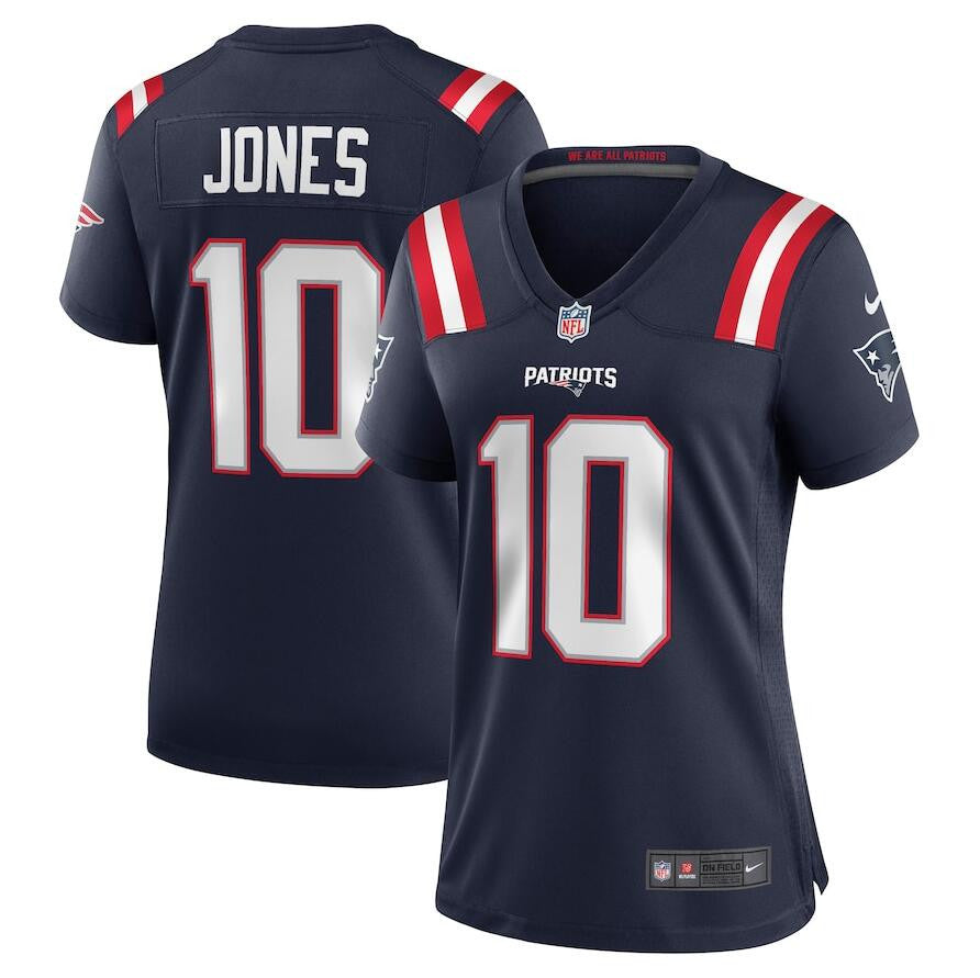 Mac Jones New England Patriots navy Vapor jersey