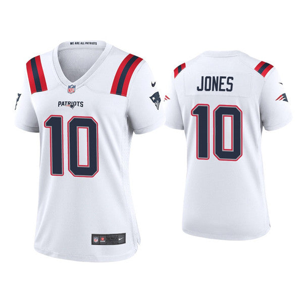 Mac Jones New England Patriots white Vapor jersey