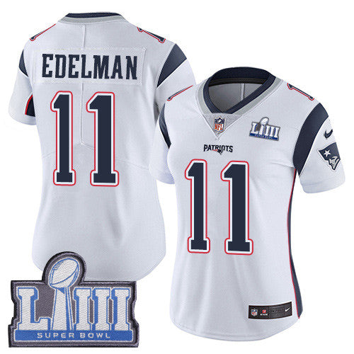 Julian Edelman New England Patriots white Vapor jersey