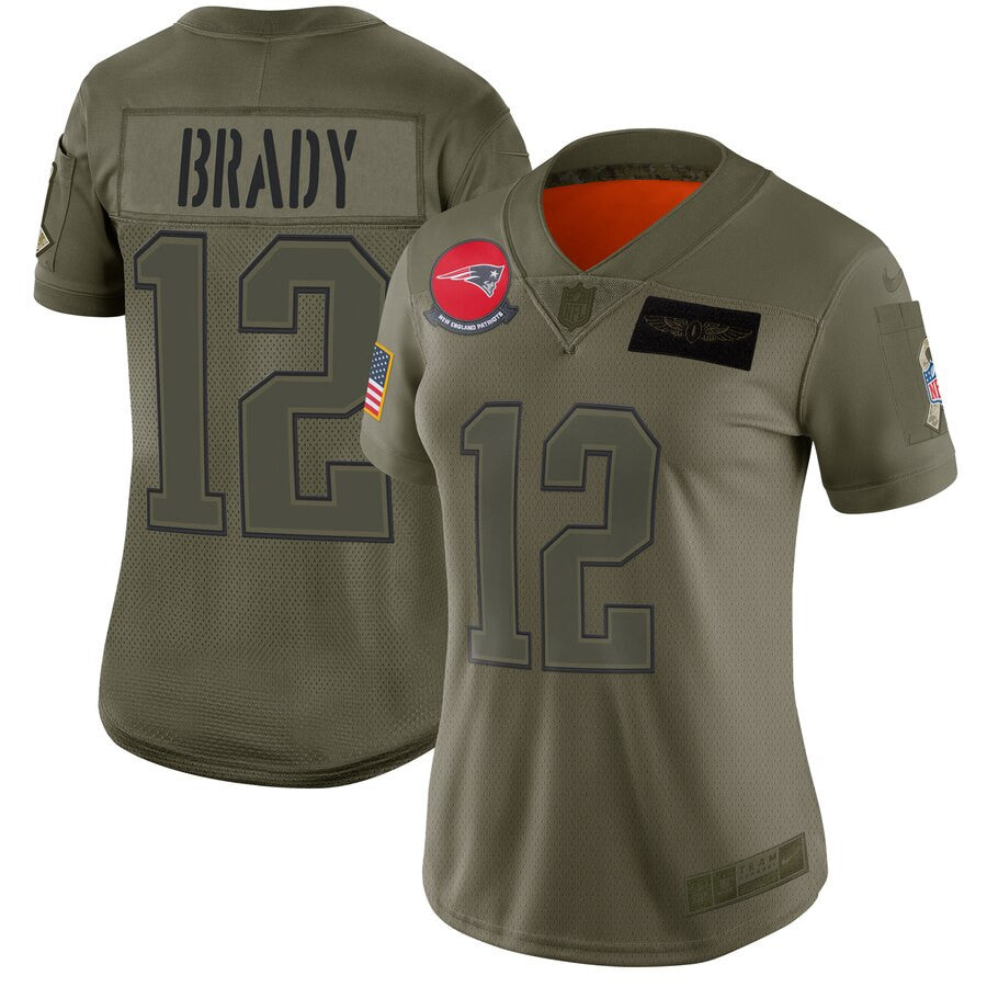 Tom Brady New England Patriots camo Salute To Service jersey