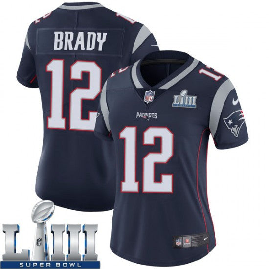 Tom Brady New England Patriots navy Vapor jersey