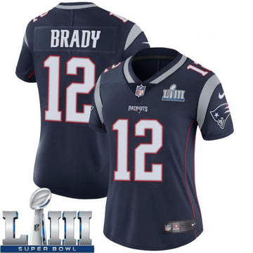 Tom Brady New England Patriots navy Vapor jersey