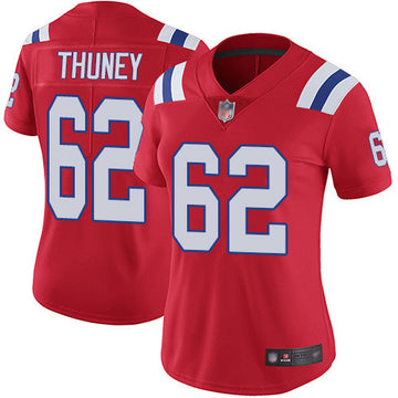 Joe Thuney New England Patriots red Vapor jersey