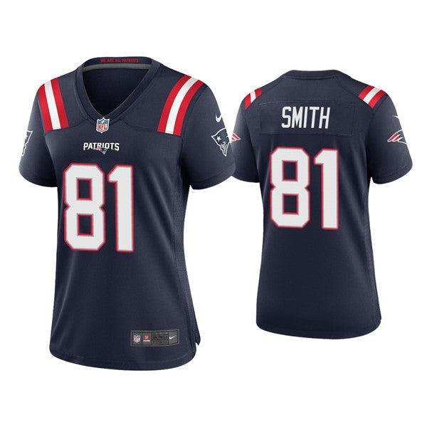 Jonnu Smith New England Patriots navy Vapor jersey