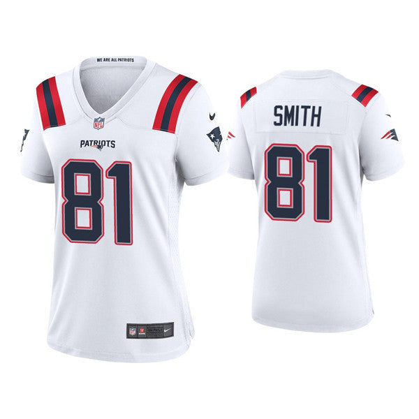 Jonnu Smith New England Patriots white Vapor jersey