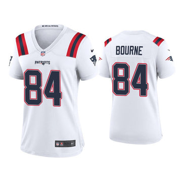 Kendrick Bourne New England Patriots white Vapor jersey