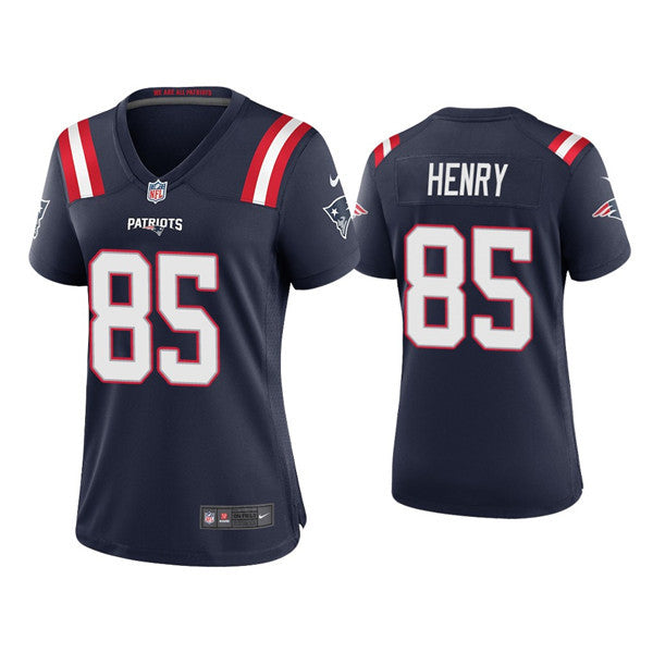Hunter Henry New England Patriots navy Vapor jersey