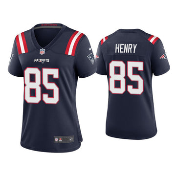 Hunter Henry New England Patriots navy Vapor jersey