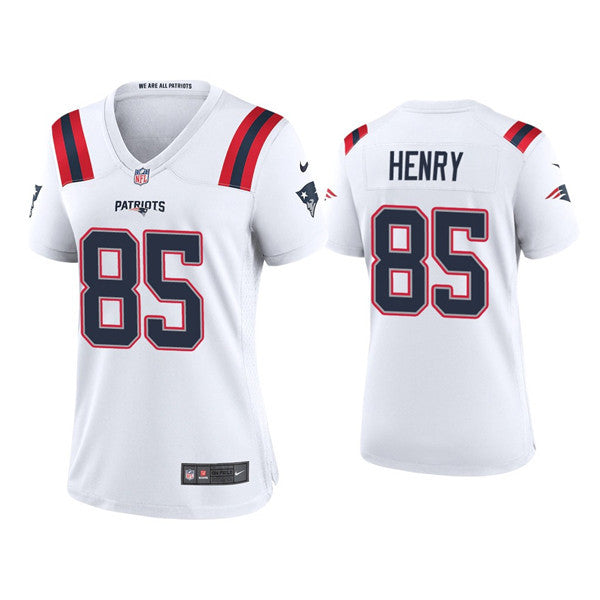 Hunter Henry New England Patriots white Vapor jersey