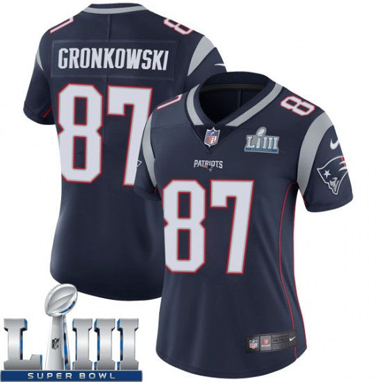 Rob Gronkowski New England Patriots navy Vapor jersey