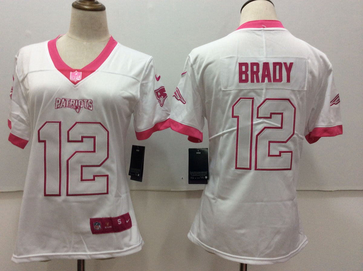 Custom New England Patriots white Vapor jersey