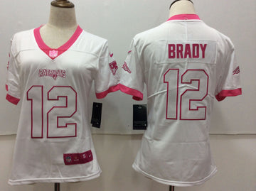 Custom New England Patriots white Vapor jersey