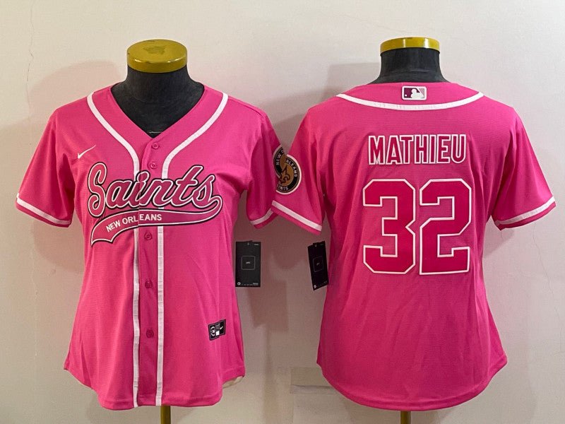 Tyrann Mathieu New Orleans Saints pink jersey