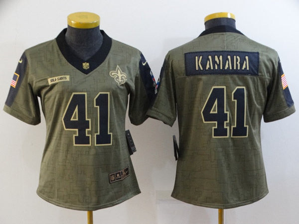 Alvin Kamara New Orleans Saints olive Salute To Service jersey